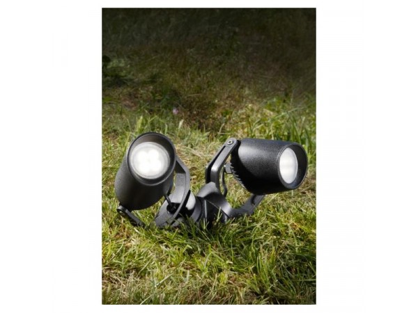 Fumagalli MINITOMMY EL 2L GU10/12W fekete LED reflektor CCT állítható színhőmérsékletű fényforrással 