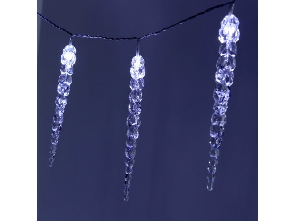 Iris Jégcsap alakú S2/20m/IPX5 szabványos/hideg fehér/120db LED-es/napelemes fénydekoráció 