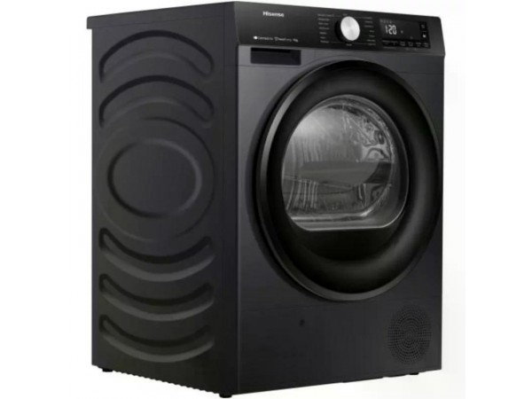 Hisense DH3S902BB3 Hőszivattyús szárítógép C energiaosztály,9 kg,64 dB, Inverter motor