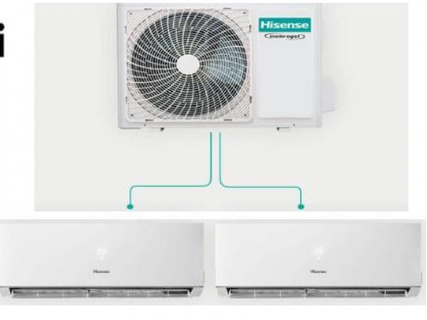 Hisense Multisplit2 (2AMW52U4RXC + DJ35LE0EG) Split klíma