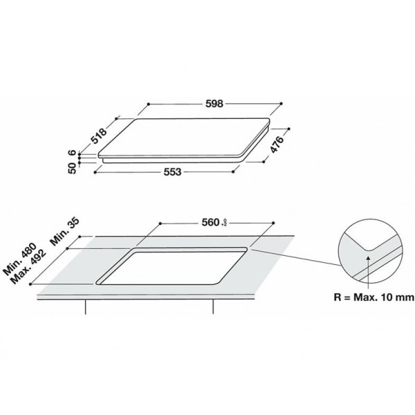 Whirlpool WL-B5860 AL Indukciós főzőlap