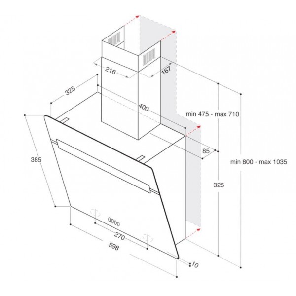 Whirlpool WHVP 62F LT SK Fali páraelszívó