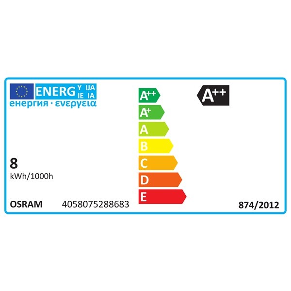 Osram Value átlátszó üveg búra/7,5W/1055lm/4000K/E27 LED körte izzó 