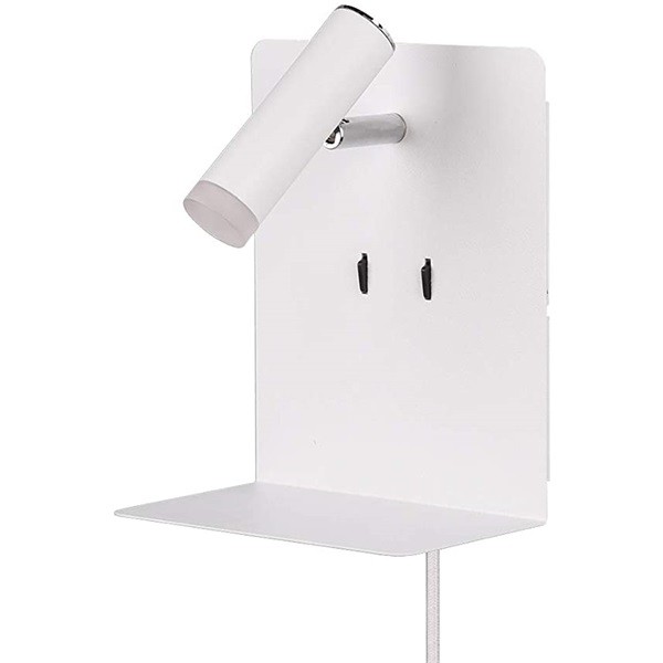 Trio 2225570231 3000K/240lm/IP20/fehér USB-s LED fali lámpa 