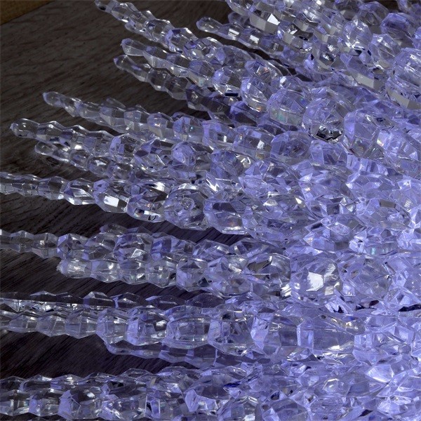 Iris Jégcsap alakú S2/20m/IPX5 szabványos/hideg fehér/120db LED-es/napelemes fénydekoráció 