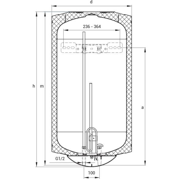 Hajdu Z-80 C ErP Elektromos forróvíztároló, bojler
