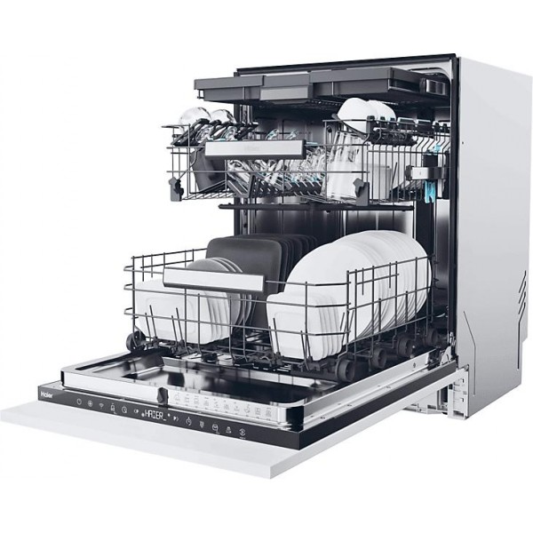 HAIER XS 6B0S3FSB Beépíthető integrált mosogatógép 16 teríték, WiFi