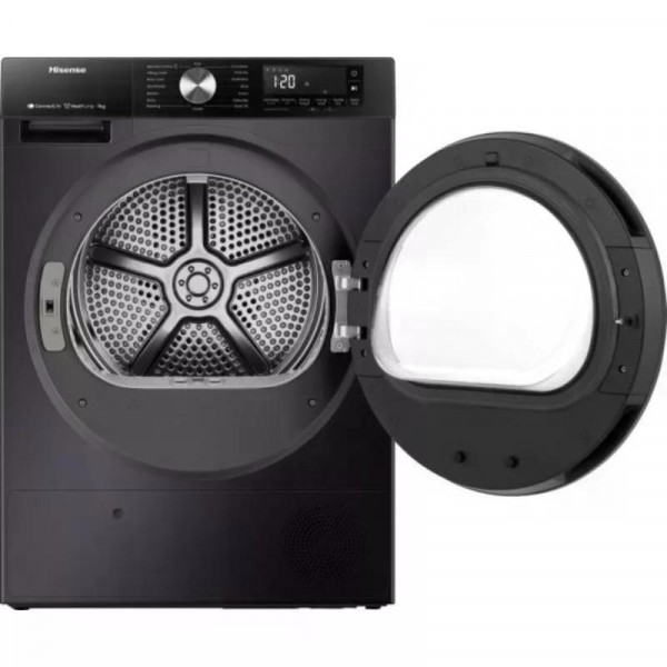 Hisense DH3S902BB3 Hőszivattyús szárítógép C energiaosztály,9 kg,64 dB, Inverter motor
