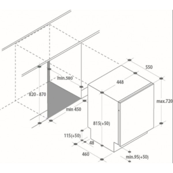Candy CDIH 2D949 Beépíthető mosogatógép