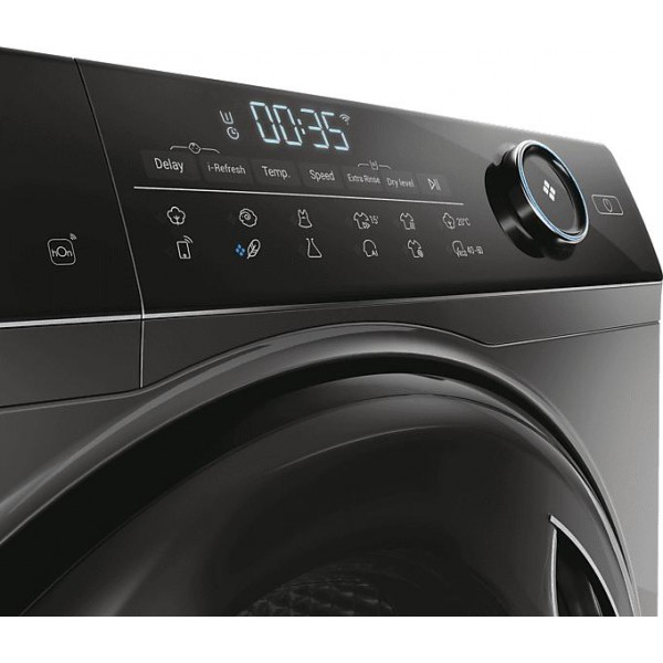 HAIER HWD80B14959S8U1S Mosó és szárítógép 8+5 kg, Direct Motion motor, WiFi, antracit