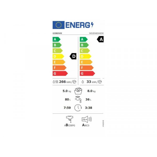 Gorenje WD2PA854ADW Mosó-szárítógép