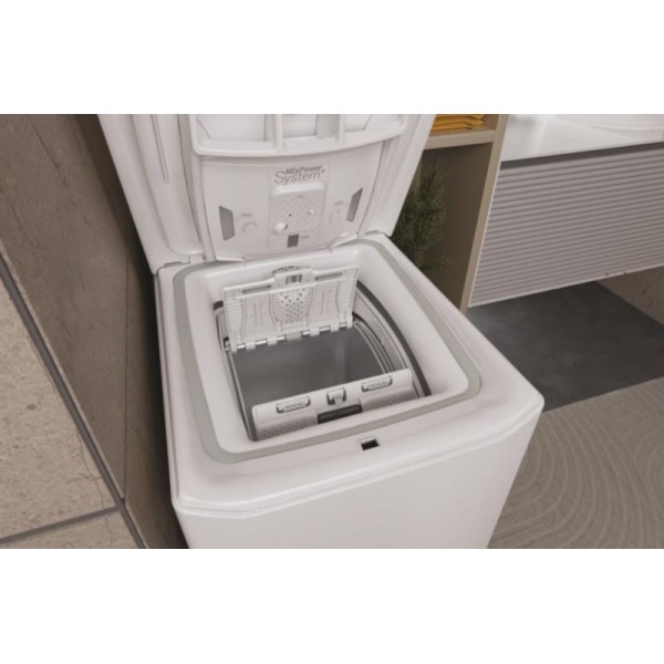 HAIER THASN476TM4-S Felültöltős mosógép 7 kg, fehér, 16 program, inverter, WIFI