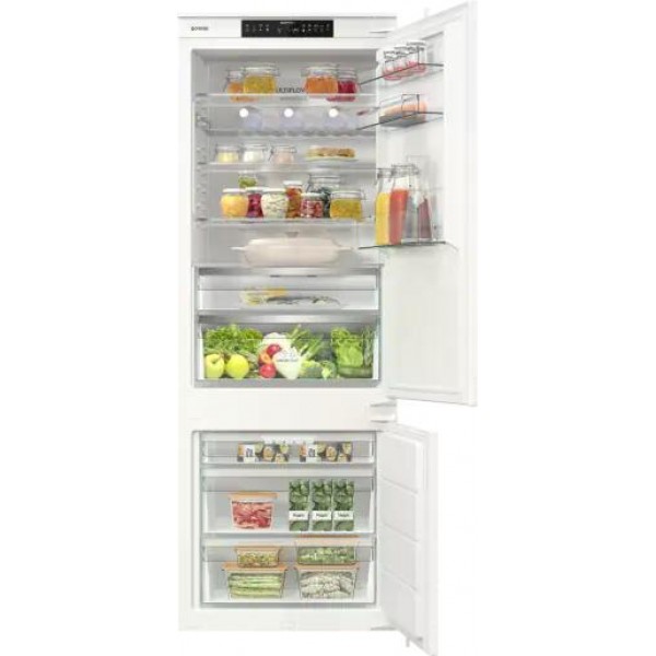 Gorenje NRKI619D61WFE Beépíthető kombinált hűtőszekrény
