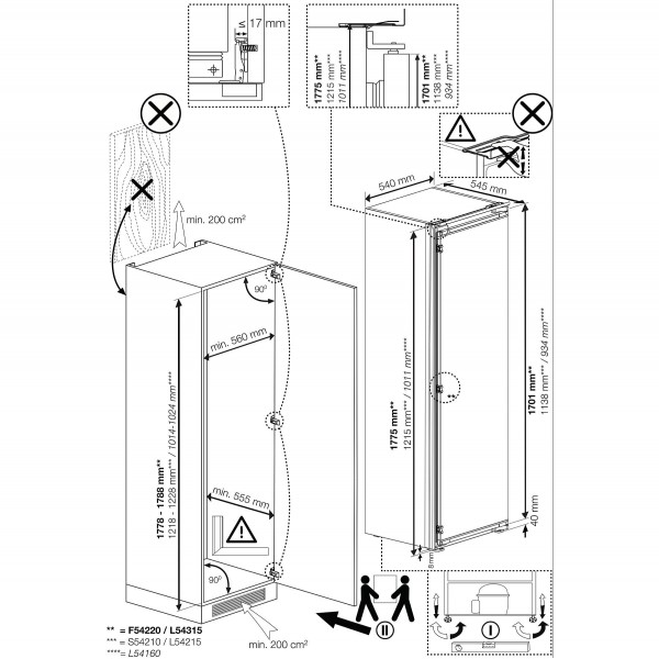BEKO BLSA210M4SN Beépíthető hűtőszekrény