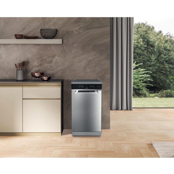 WHIRLPOOL WH6FB10BS7A0X Keskeny mosogatógép