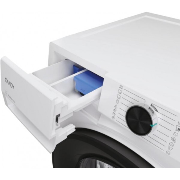 CANDY BR 48SBL6-S Elöltöltős mosógép 8 kg, WIFI, mix power system, fehér, inverter, 16 program
