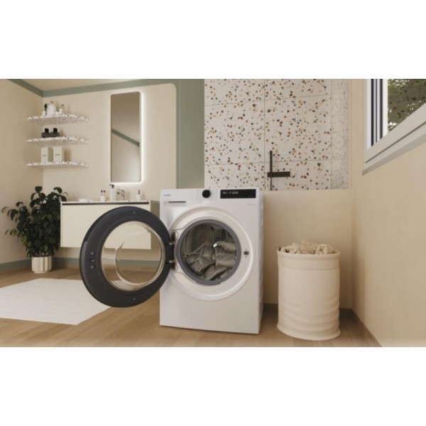 CANDY BR 48SBL6-S Elöltöltős mosógép 8 kg, WIFI, mix power system, fehér, inverter, 16 program