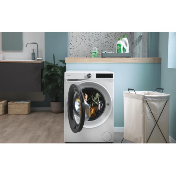 CANDY BR 48SBL6-S Elöltöltős mosógép 8 kg, WIFI, mix power system, fehér, inverter, 16 program