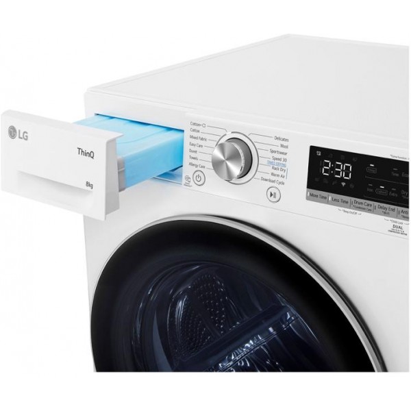LG RH80V9AV3N Szabadonálló hőszivattyús szárítógép 8 kg